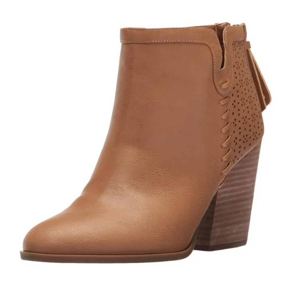 Tommy Hilfiger Womens Lyra2 Ankle Booties in Tan, Size 6.5 M